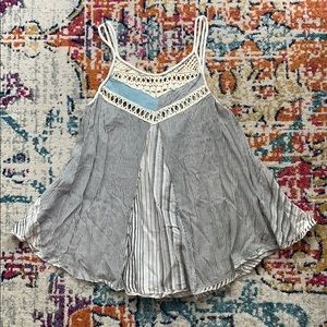 Free People macrame tank